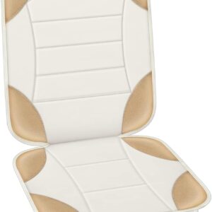 Sinvitron Car Seat Protector: Waterproof, Non-Slip Leather Mat with Pockets
