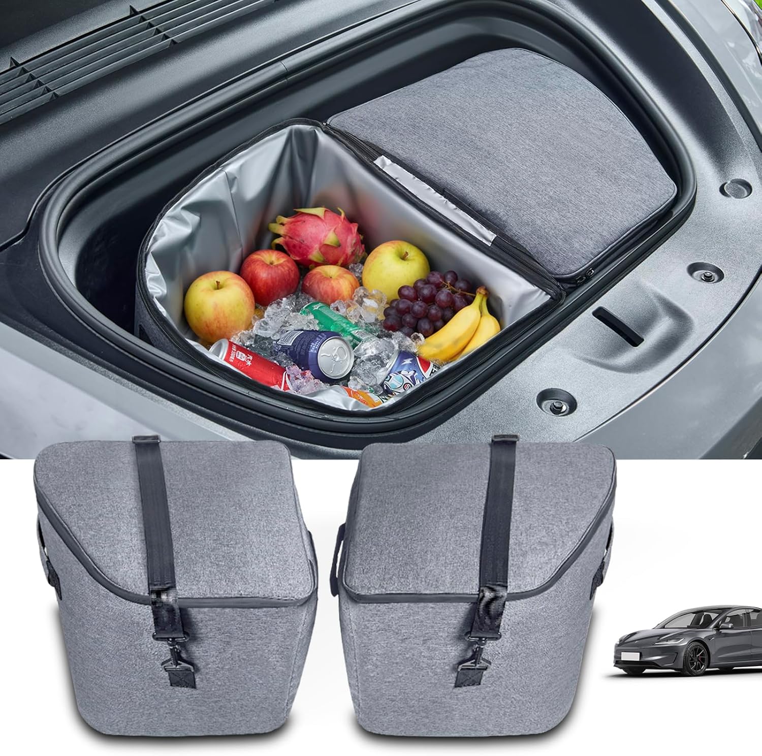 Tesla Model Y Frunk Cooler Organizer – Premium Insulated Storage Bags