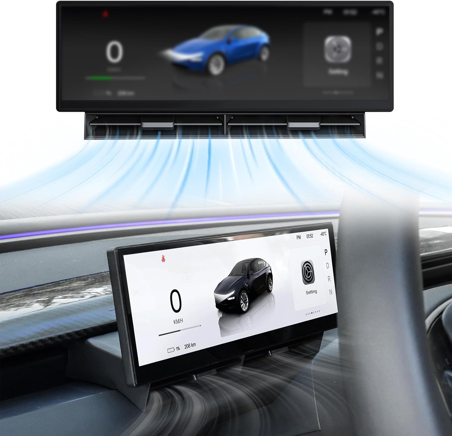 Tlyard Smart Instrument Cluster Head-Up Display for Tesla Model 3/Y