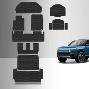 TOUGHPRO Rivian R1S Full Set All-Weather Floor Mats - Made in USA