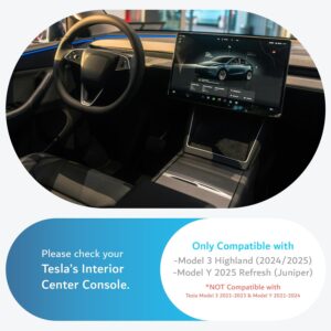 TUDIA Center Console Organizer for Tesla Model 3/Y Refresh