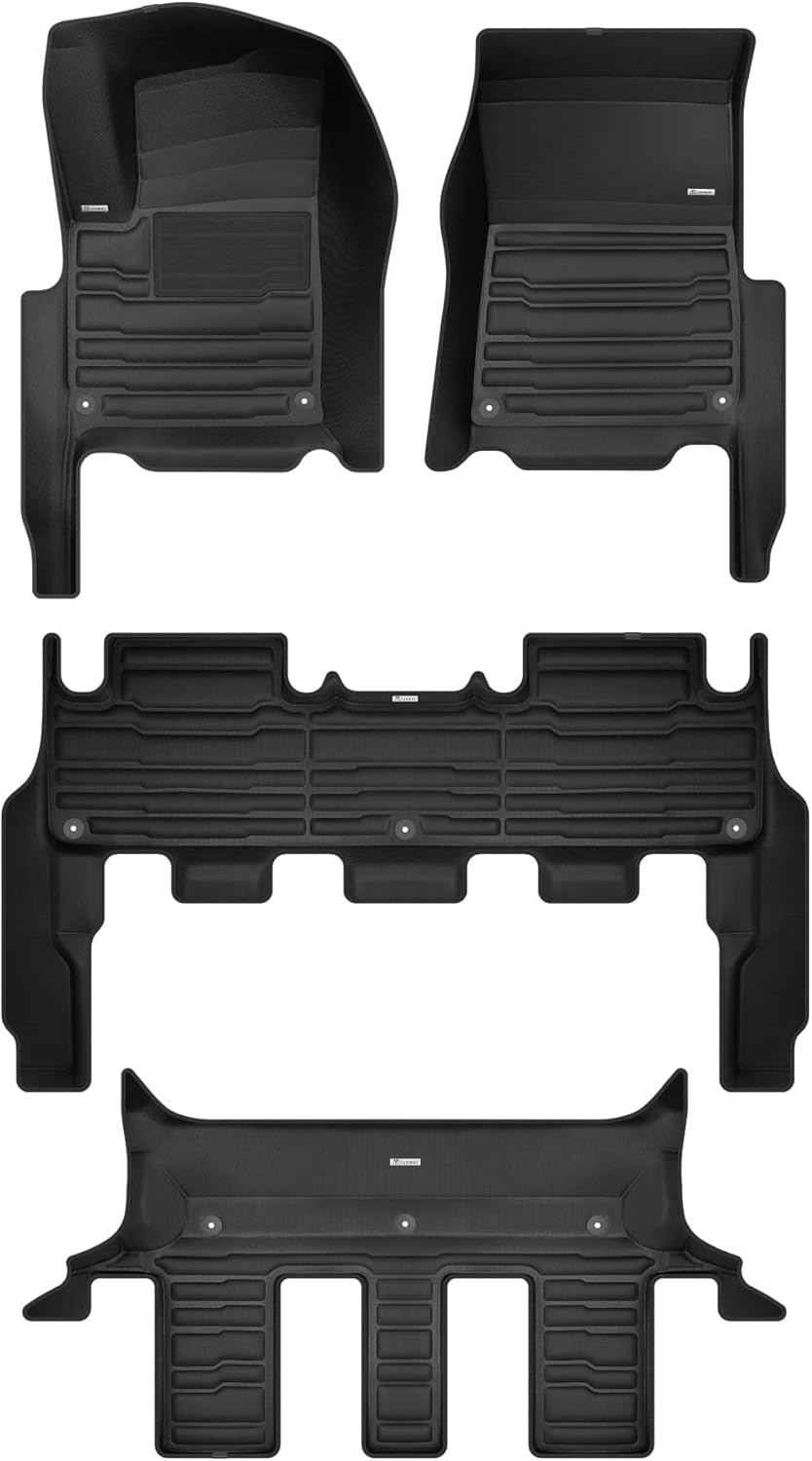 TuxMat Custom Car Mats for Rivian R1S 7-Seater 2023-2024 Full Set