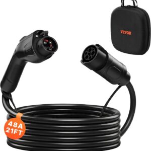 VEVOR EV Charger Extension Cable: 21ft J1772 48A L1/L2 IP66
