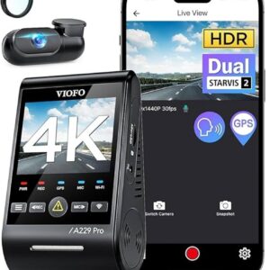 VIOFO A229 Pro 4K HDR Dual-Channel Dash Cam for EVs