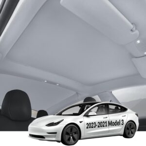 VION Tesla Model 3 Roof Sunshade: Graphene Full Blackout & Cooler Cabin