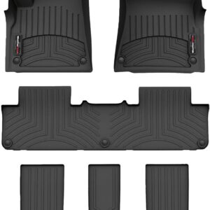 WeatherTech Custom Fit FloorLiners for Rivian R1S - Full Set, Black