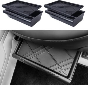 Yieokei Tesla Model Y Under Seat Storage Boxes with Lids (2-Pack)