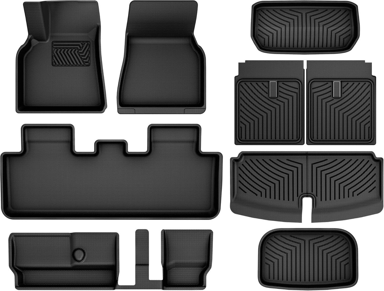 YITAMOTOR Tesla Model Y 7 Seater Floor Mats: All Weather Protection