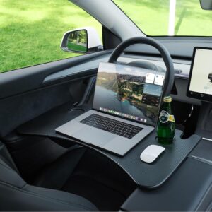 YONZEE Foldable Desk Food Tray (Carbon Edition) for Tesla