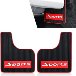 2 PCS Car Mud Flaps, Flexible Splash & Scratch-Resistant Mudguard, Anti-Collision Front and Rear Splash Guard, Universal for Cars SUVs Trucks (Sports) view 1