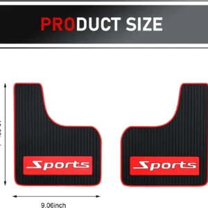 2 PCS Car Mud Flaps, Flexible Splash & Scratch-Resistant Mudguard, Anti-Collision Front and Rear Splash Guard, Universal for Cars SUVs Trucks (Sports) view 2