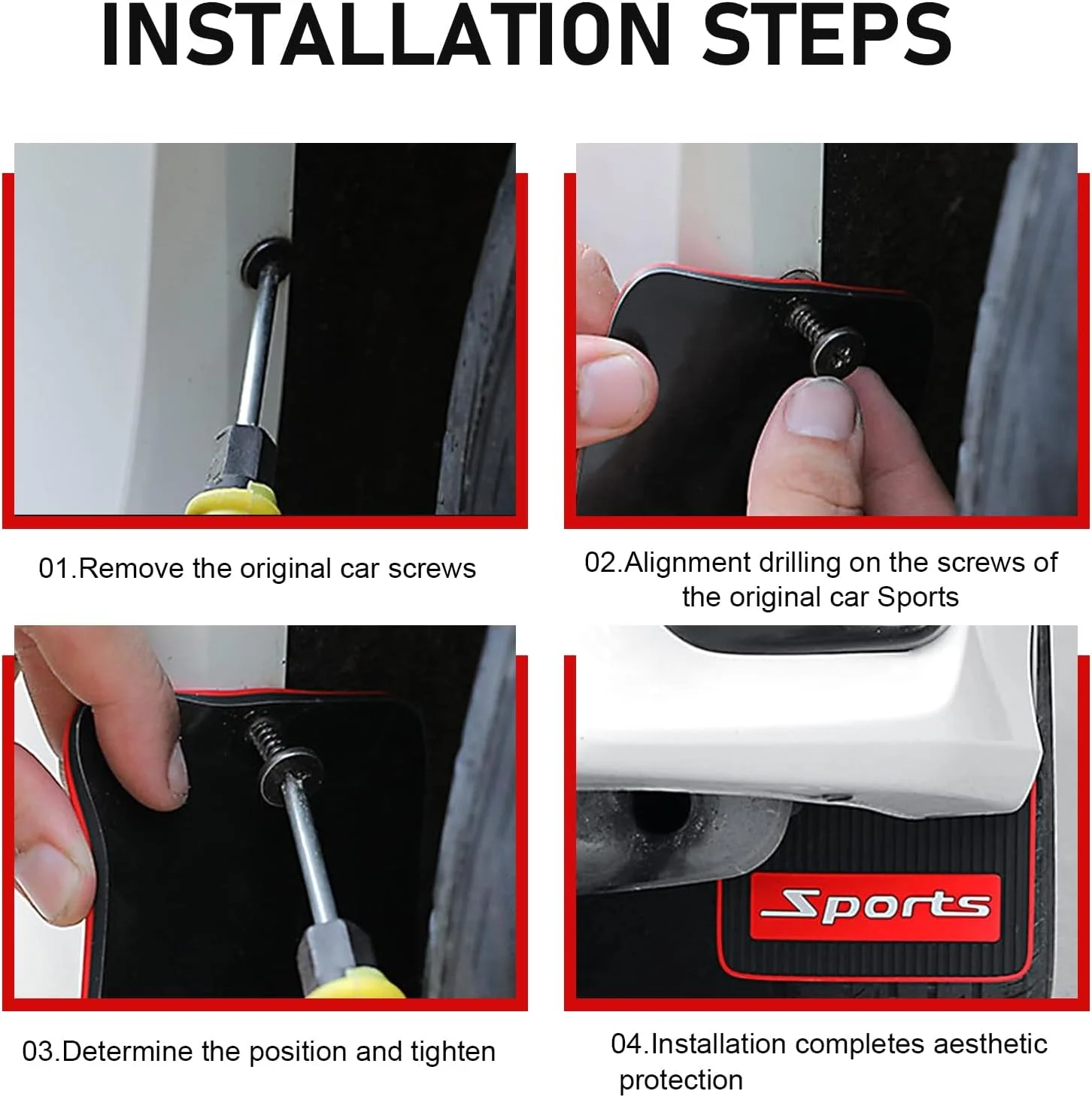 Easy Installation of EV Mud Flaps