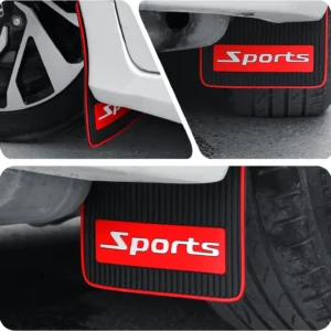 2 PCS Car Mud Flaps, Flexible Splash & Scratch-Resistant Mudguard, Anti-Collision Front and Rear Splash Guard, Universal for Cars SUVs Trucks (Sports) view 5