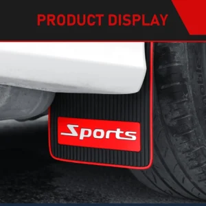 2 PCS Car Mud Flaps, Flexible Splash & Scratch-Resistant Mudguard, Anti-Collision Front and Rear Splash Guard, Universal for Cars SUVs Trucks (Sports) view 7