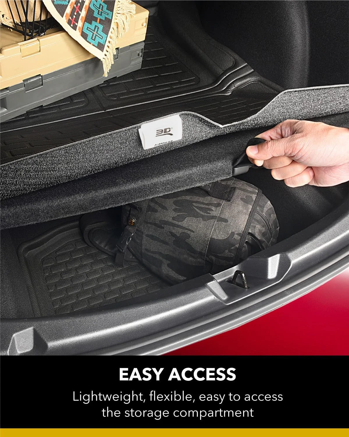 Raised edge detail of 3D MAXpider Kagu Cargo Liner