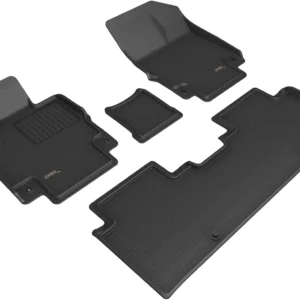3D MAXpider Kagu Floor Mat for Genesis GV60 2023-2026 – Black Full Set view 1