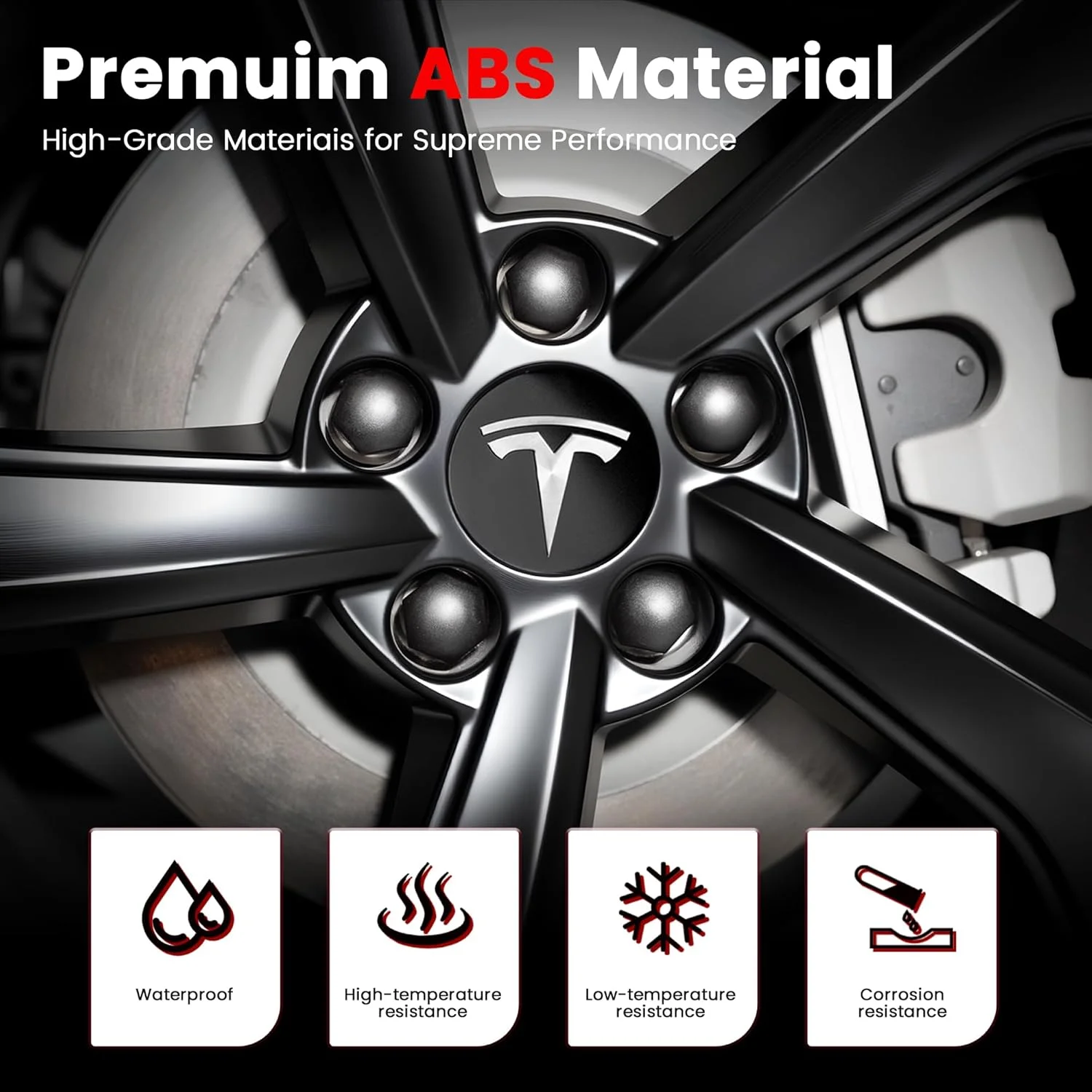 Durable ABS+PC Material showcasing scratch and water resistance