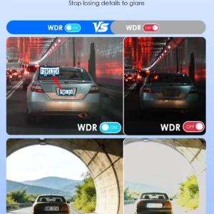4K+4K Dash Cam Front and Rear, Free 128GB Card Included, 5.8GHz WiFi-20MB/s Fast Download, Dash Camera for Cars with Accurate GPS, G-Sensor, WDR Night Vision, 3.39" IPS Screen, 24H Parking Mode view 3