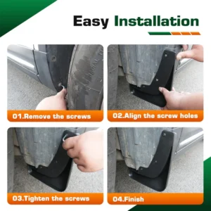 4PCS Car Mud Flaps Splash Guards Mudguards Car Mud Flaps Compatible with Geely Polestar 2 2021 2022 2023 view 6
