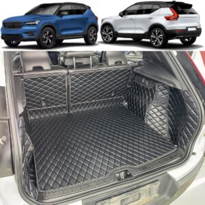 7DEEKEI Trunk Mat for Volvo XC40/C40 Recharge - All Weather Cargo Liner