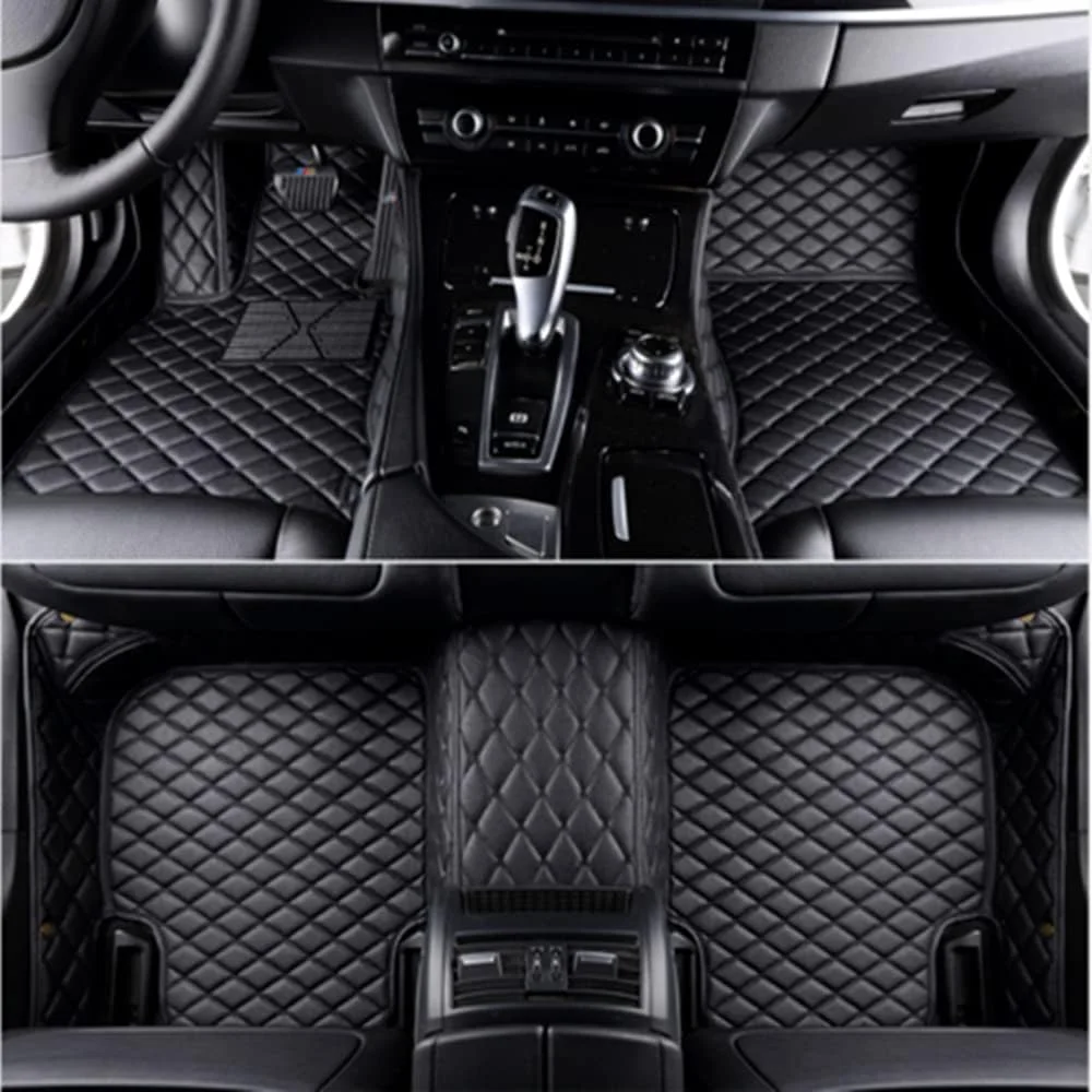 Close-up of 7MYFPL7 Hyundai EV floor mat material texture