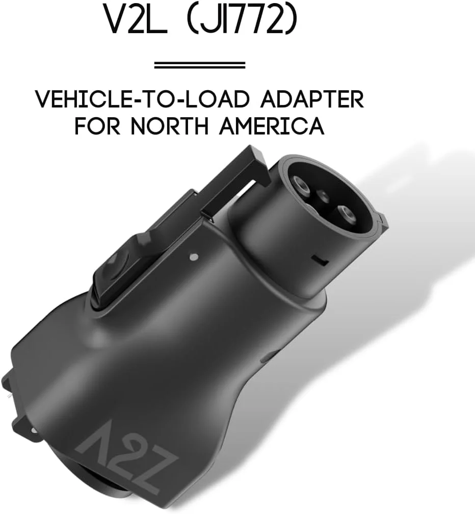 The A2Z EV J1772 V2L Adapter with its compact design