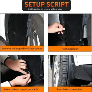 Actkill Mud Flaps for VW ID.4 / ID.5 (2020-2024) - 4-PC Set view 6
