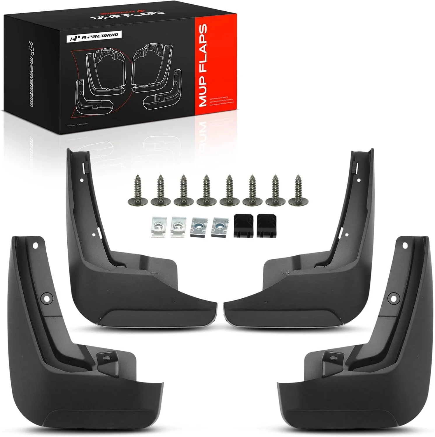 A-Premium mud guards protecting the side of a Volkswagen ID.4