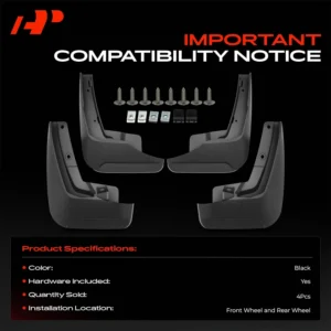 A-Premium Mud Guards for Volkswagen ID.4 - No Drill Installation view 3