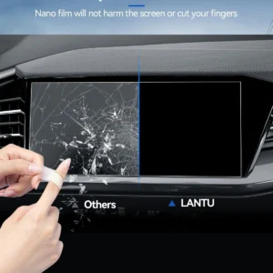 Audi Q4 Screen Protector for 2023-2026 Audi Q4 e-tron/Q4 Sportback e-tron/Q5 e-tron Accessories Navigation Nano Touchscreen Protector Film HD Clear-2PCS 11.6'' view 5