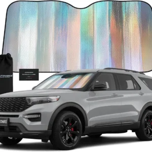 Autoamerics Holographic Car Windshield Sun Shade - Universal EV Protection view 1