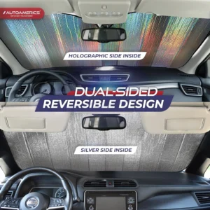Autoamerics Holographic Car Windshield Sun Shade - Universal EV Protection view 2