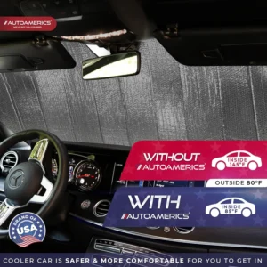 Autoamerics Holographic Car Windshield Sun Shade - Universal EV Protection view 5