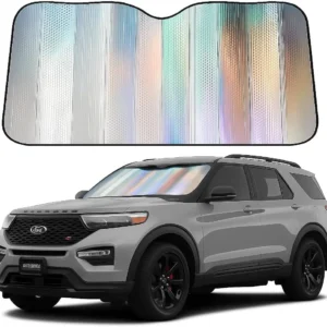 Autoamerics Holographic Car Windshield Sun Shade - Universal EV Protection view 6