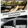 BASENOR [Upgraded Gen2] Tesla Model 3 Side Window Sunshade 2026-2017, 6PCS Full Set Wrinkle-Free Window Covers for Kids, Camping & Privacy Rest, Rear Windshield Reflective UV Protection