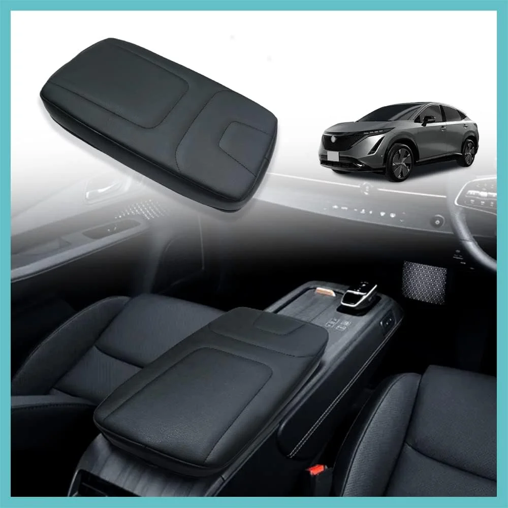 BestEvMod EV armrest pad cover showing soft microfiber leather texture