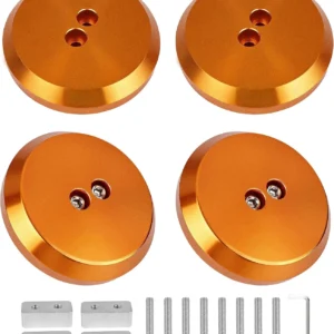 Billet Aluminum Jack Pucks for Corvette & Porsche view 1