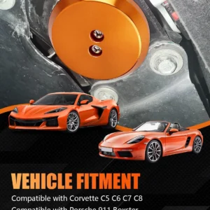 Billet Aluminum Jack Pucks for Corvette & Porsche view 3