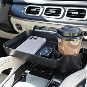 Car Seat Tray, Adjustable Base and Silicone-Supported Anti-Shake Cup Holder, Car Seat Tray for Kids Travel, Car Seat Snack Tray, Car Tray for Toddler, Family Road Trip Essentials for Kids view 6