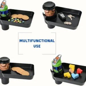 Car Seat Tray, Adjustable Base and Silicone-Supported Anti-Shake Cup Holder, Car Seat Tray for Kids Travel, Car Seat Snack Tray, Car Tray for Toddler, Family Road Trip Essentials for Kids view 7