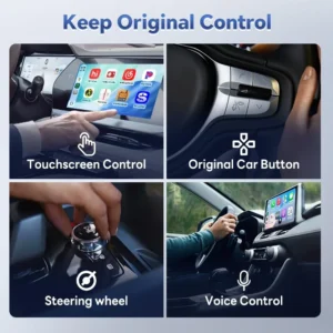 Carlinkit Wireless CarPlay/Android Auto Adapter - 2026 Mini Ultra Compatible with Factory Wired CarPlay/Android Auto Car, USB-A/C Plug & Play, 5.8GHz Dongle, Auto-Connect, OTA Upgrade view 6