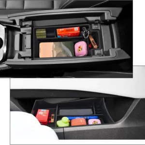 Center Console Organizer Compatible with Nissan Rogue 2021-2025 2026 Armrest Storage Box Insert Tray Interior Secondary Accessories(2PCS Center Console Tray) view 4