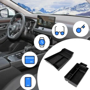 Center Console Organizer Compatible with Nissan Rogue 2021-2025 2026 Armrest Storage Box Insert Tray Interior Secondary Accessories(2PCS Center Console Tray) view 6