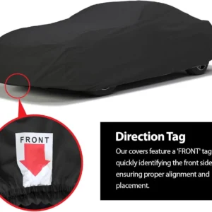 DaShield SoftTec Indoor Satin Car Cover – Premium EV Dust Protection view 5