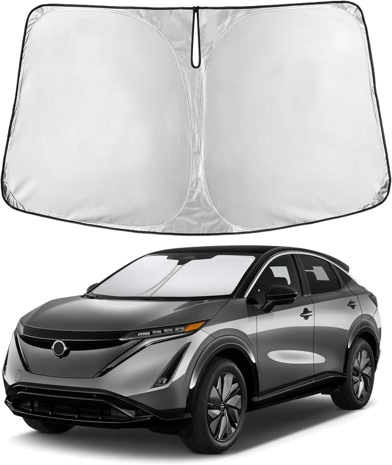 EcoNour Universal EV Windshield Sunshade: Ultimate UV Heat Protection