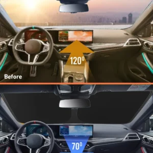 EcoNour Windshield Sunshade Compatible for Nissan Ariya 2023 2024 2025, Sun Visor for Front Windshield & Window Sun Shade Cover, UV Heat Blocker & Protector, Car Accessories view 4