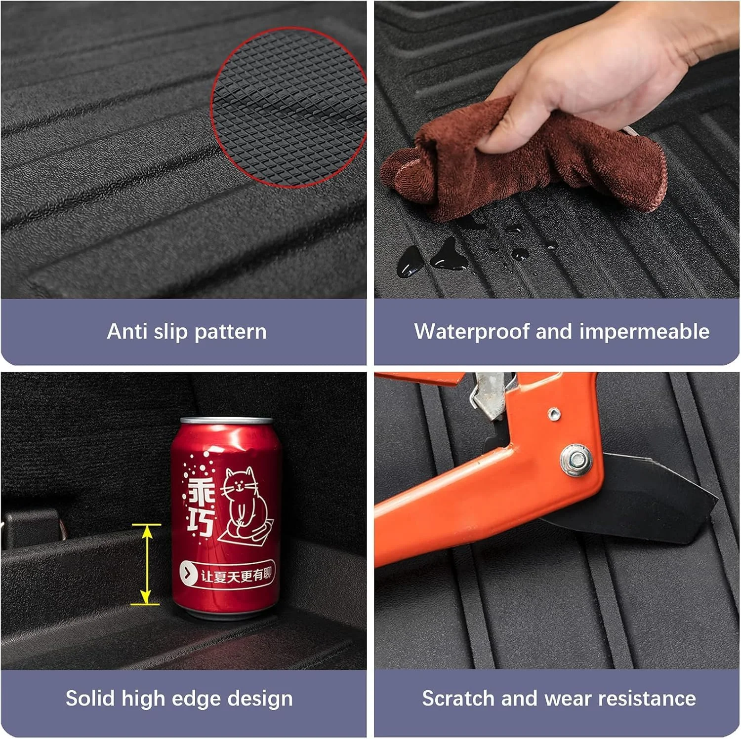 Dirt and debris contained within the Elsetyler Cargo Liner