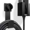 EV Charger Holder Wall Mount – J1772 Cable Organizer & Nozzle Holster with Storage Box for Electric Vehicle Charging