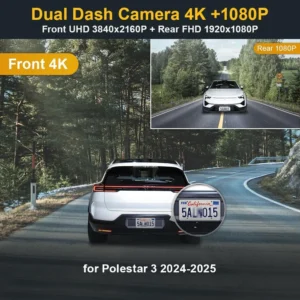 Fitcamx Integrated 4K Dual Dash Cam for Polestar 3 (2024-2025) view 2