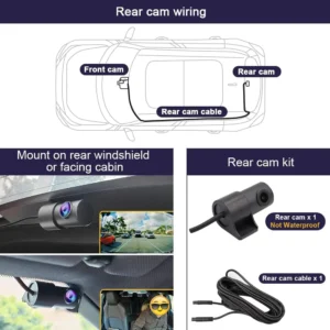 Fitcamx Integrated 4K Dual Dash Cam for Polestar 3 (2024-2025) view 4